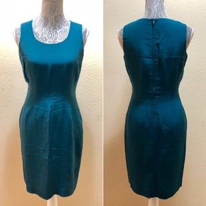Hugo Buscati Milano Silk Dress, teal